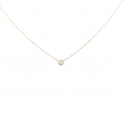 Collier Diamant Serti Clos